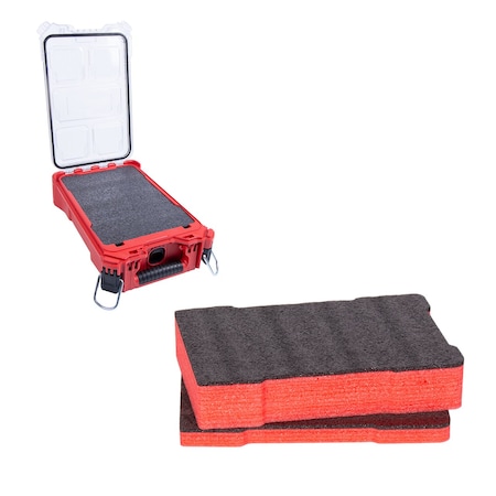 5S Supplies Replacement Foam for Milwaukee PACKOUT 48-22-8435 2 Piece Foam Kit MP-48-22-8435-BLK/RED